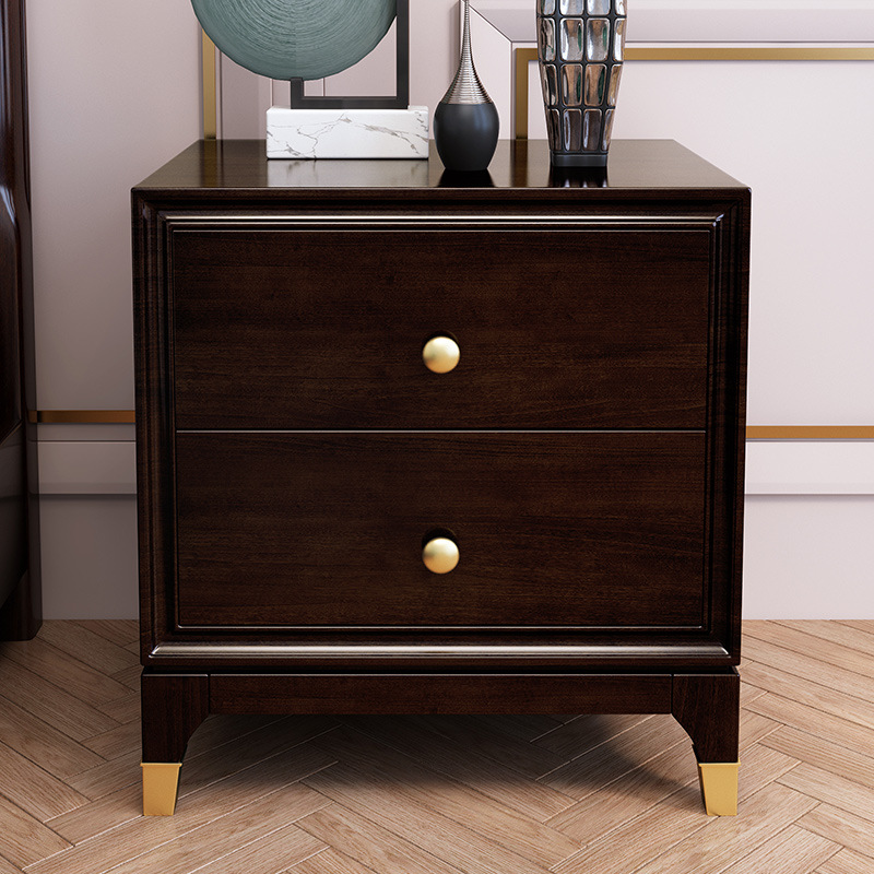 American furniture light luxury cherry wood solid wood bedside table American furniture light luxury cherry wood solid wood bedside table