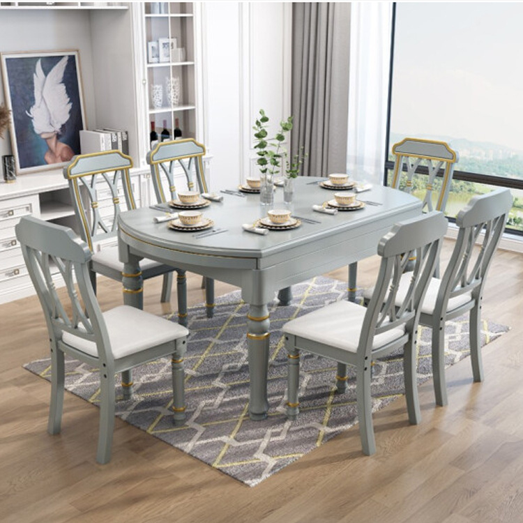 简约小美可伸缩折叠长方形家用圆形饭桌家具 简约小美可伸缩折叠长方形家用圆形饭桌家具