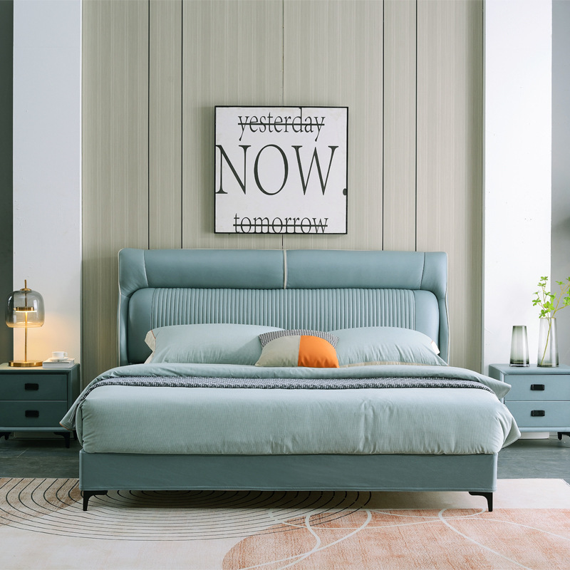 意式科技布艺床现代轻奢1.8米双人床 2100元/套 意式科技布艺床现代轻奢1.8米双人床 2100元/套