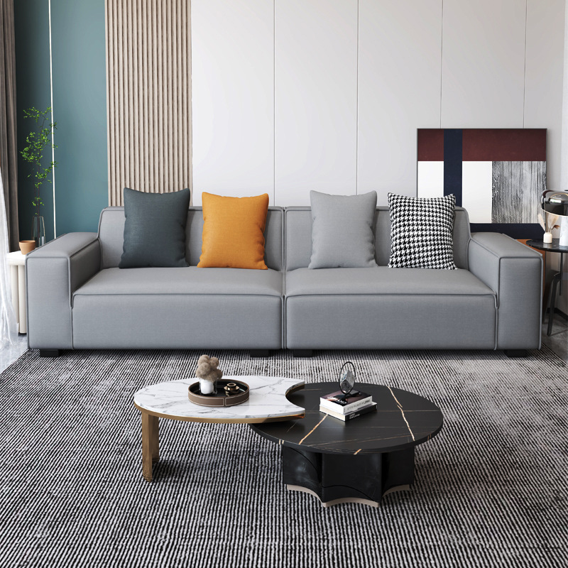 意式极简豆腐方块布艺沙发 大小户型适用 科技布乳胶直排沙发 意式极简豆腐方块布艺沙发 大小户型适用 科技布乳胶直排沙发