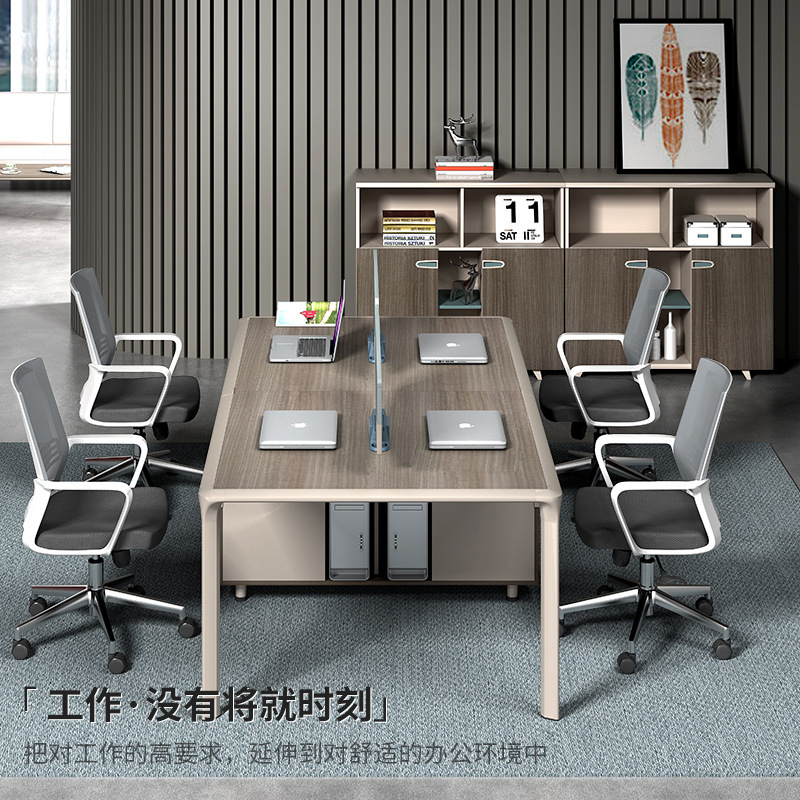 办公家具 办公室员工卡位 新款屏风4人卡座 简约办公桌椅组合 办公家具 办公室员工卡位 新款屏风4人卡座 简约办公桌椅组合