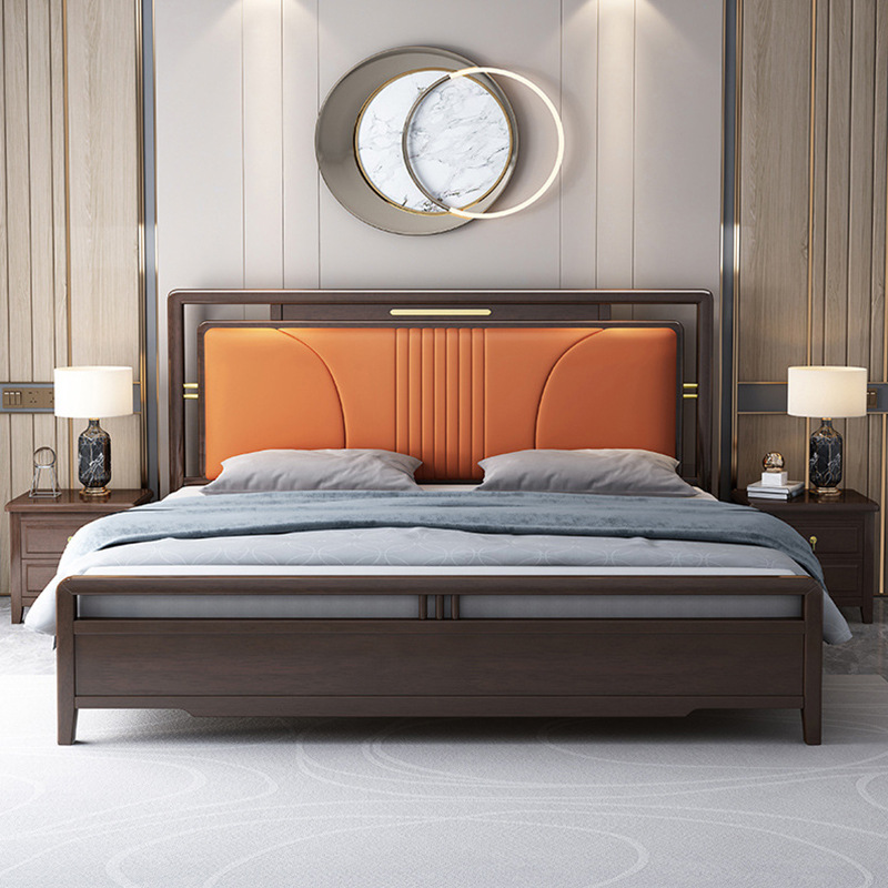 新中式家具 实木储物床 卧室家具 新中式家具 实木储物床 卧室家具