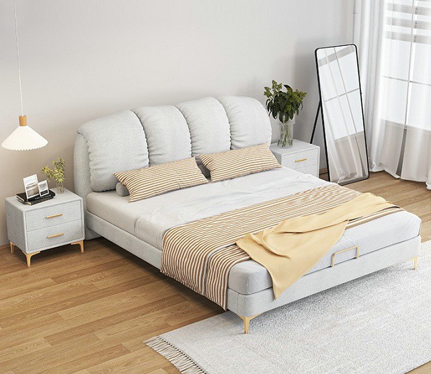 简约家具 云朵科技布艺床 现代卧室家具 简约家具 云朵科技布艺床 现代卧室家具