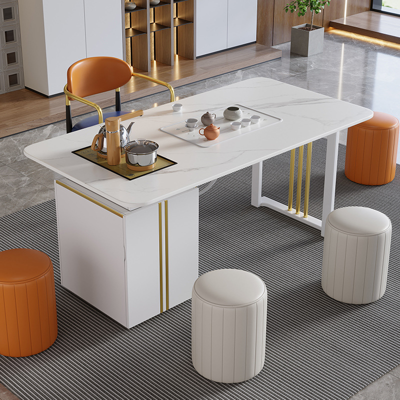 办公家具 轻奢岩板茶桌椅 现代简约办公茶桌 办公家具 轻奢岩板茶桌椅 现代简约办公茶桌