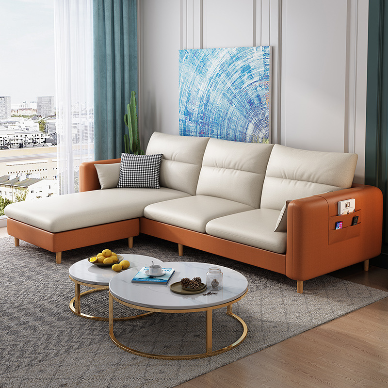 简约家具 现代布艺沙发大小户型 直排组合科技布沙发 简约家具 现代布艺沙发大小户型 直排组合科技布沙发