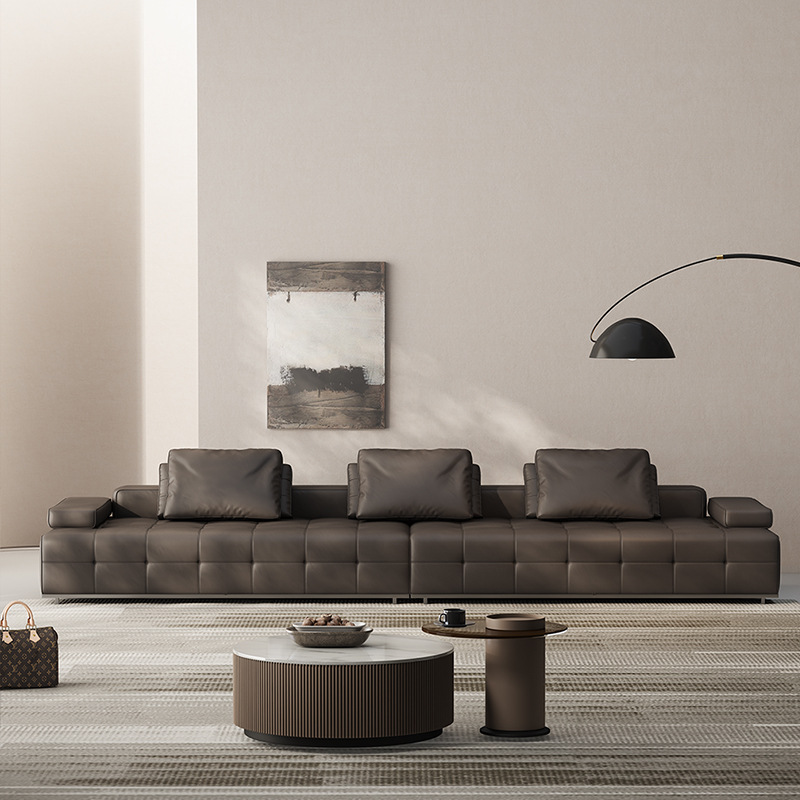简约家具 意式极简全真皮沙发 劳伦斯直排模块乳胶 简约家具 意式极简全真皮沙发 劳伦斯直排模块乳胶