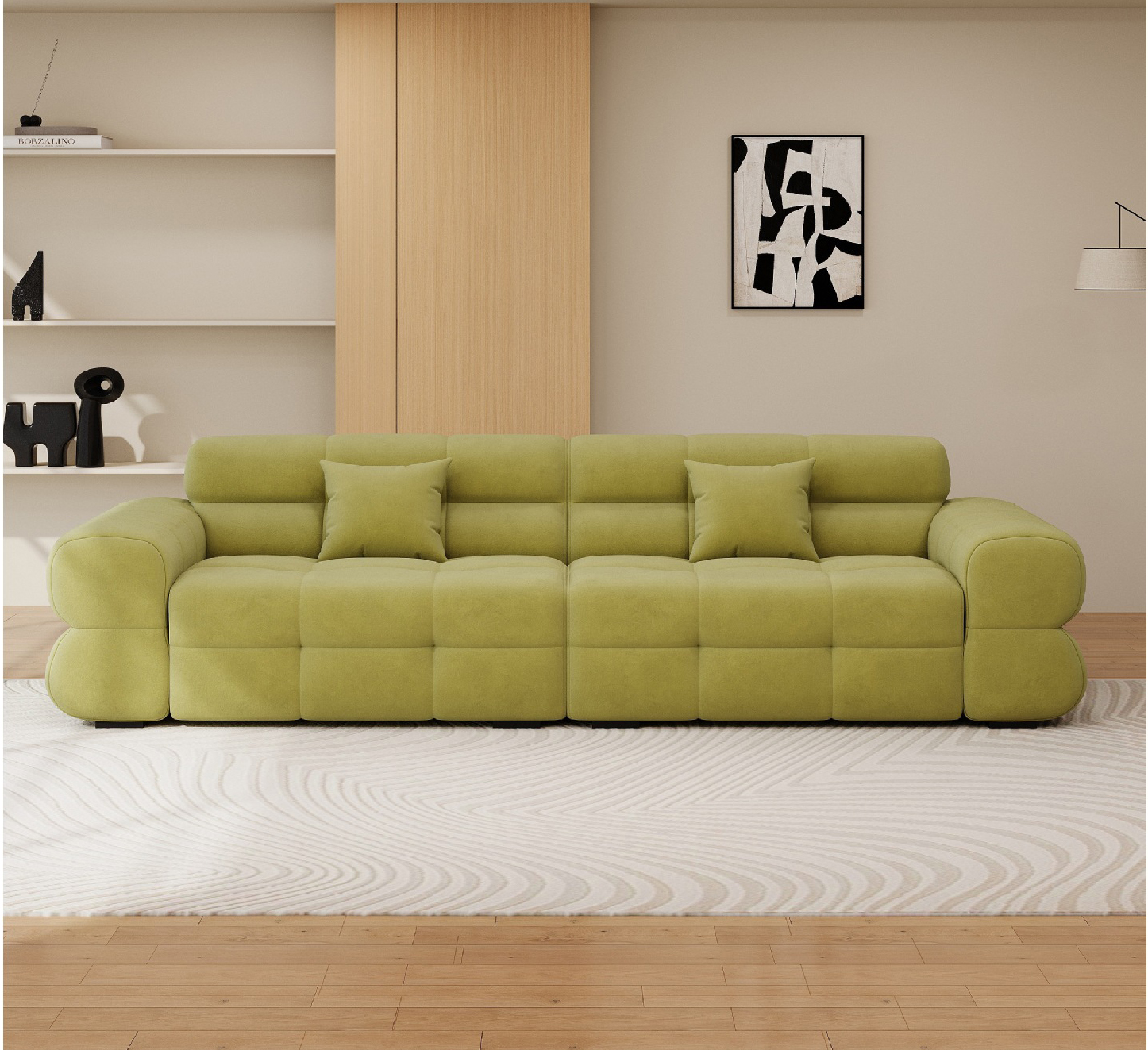 简约家居 意式极简网红奶油风花糖布艺沙发 简约家居 意式极简网红奶油风花糖布艺沙发