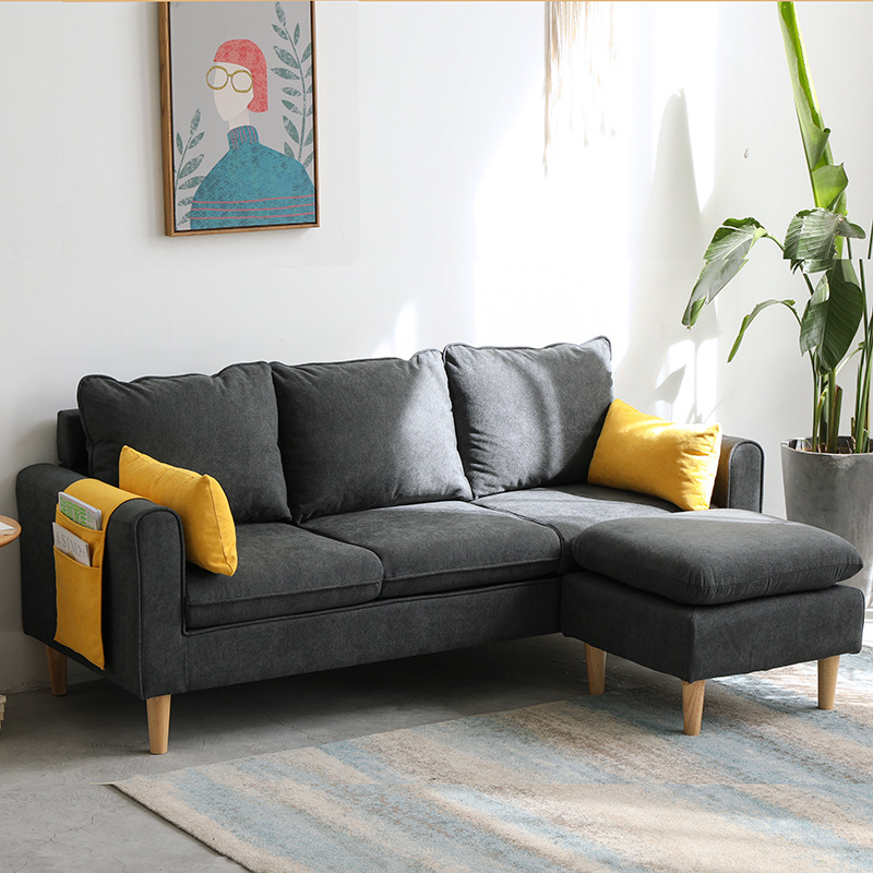 北欧家具 小户型布艺沙发 简约双三人沙发经济型 北欧家具 小户型布艺沙发 简约双三人沙发经济型