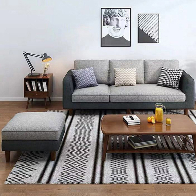 Nordic furniture new fabric sofa simple modern light luxury fabric sofa Nordic furniture new fabric sofa simple modern light luxury fabric sofa