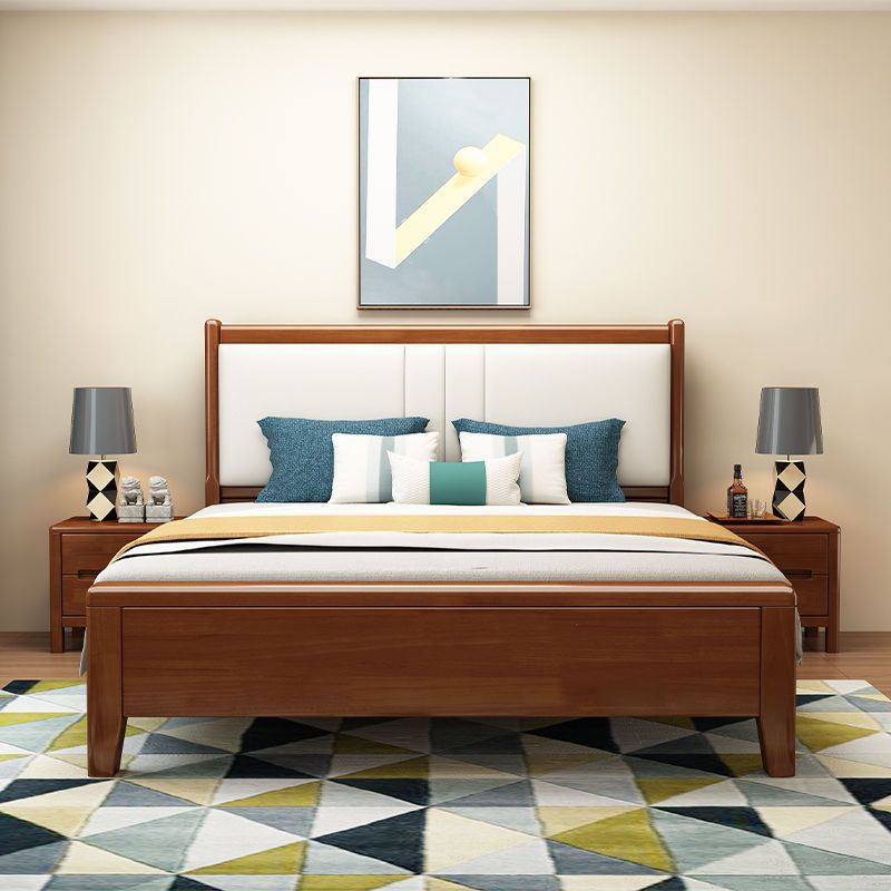 Chinese furniture Chinese solid wood bed modern simple soft bed Chinese furniture Chinese solid wood bed modern simple soft bed