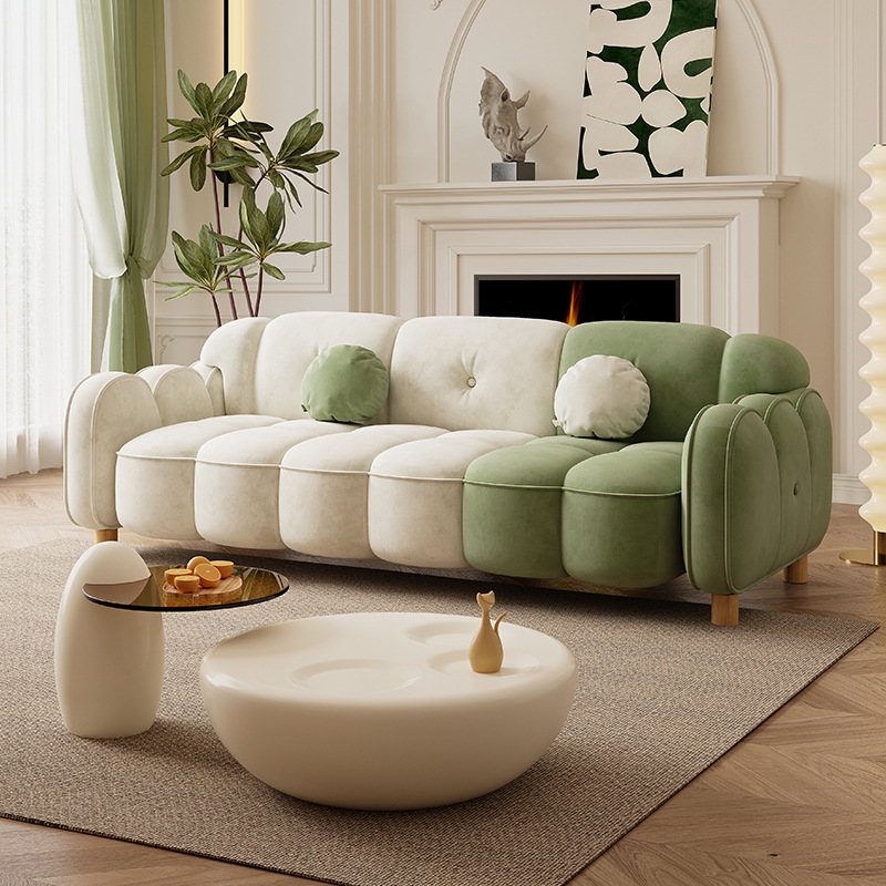 简约家具 云朵布艺沙发 简约现代客厅奶油风直排沙发 简约家具 云朵布艺沙发 简约现代客厅奶油风直排沙发