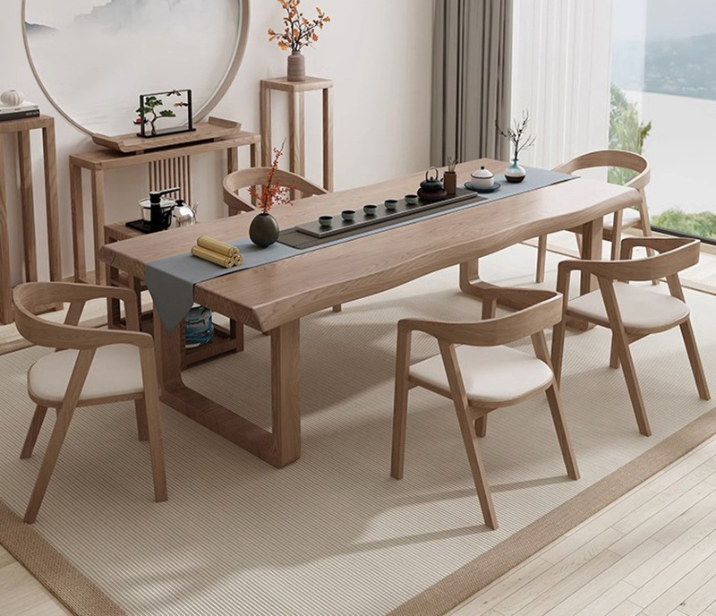 New Chinese tea table tea room large board tea table office reception Kung fu tea table New Chinese tea table tea room large board tea table office reception Kung fu tea table