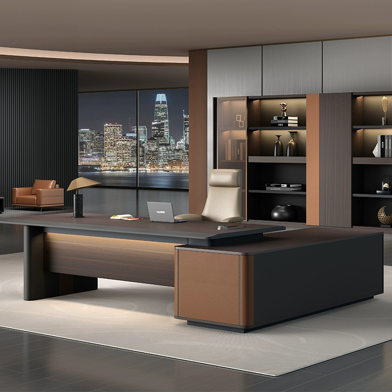 办公家具 总裁桌老板办公桌椅 简约现代办公室主管大班台 办公家具 总裁桌老板办公桌椅 简约现代办公室主管大班台