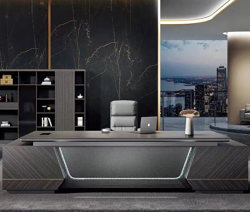 President's choice: Modern simple boss table and chair combination President's choice: Modern simple boss table and chair combination