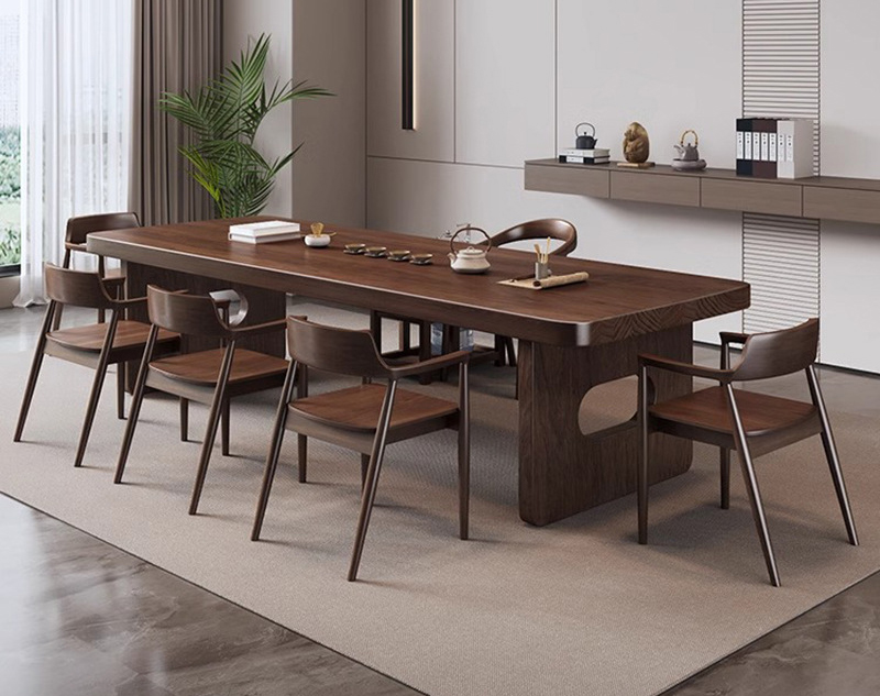 The new Chinese log tea table allows you to enjoy the comfort of a tea room at home The new Chinese log tea table allows you to enjoy the comfort of a tea room at home