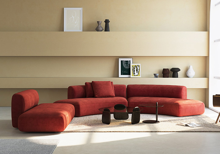 弧形魅力,意式风情——探索意大利设计师的异形布艺沙发 弧形魅力,意式风情——探索意大利设计师的异形布艺沙发