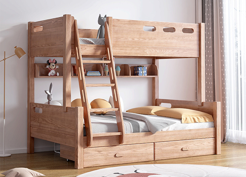 Solid wood bunk beds Children's beds Multi-functional combination bunk beds two high and low beds Solid wood bunk beds Children's beds Multi-functional combination bunk beds two high and low beds
