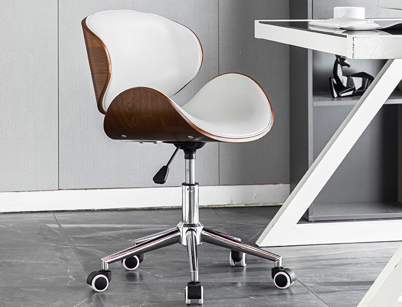 Nordic solid wood computer chair home modern simple seat office lift light luxury study desk chair