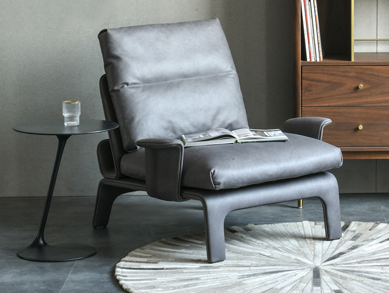 Nordic single technology cloth sofa chair shaped simple creative living room lazy multi-functional recliner Nordic single technology cloth sofa chair shaped simple creative living room lazy multi-functional recliner