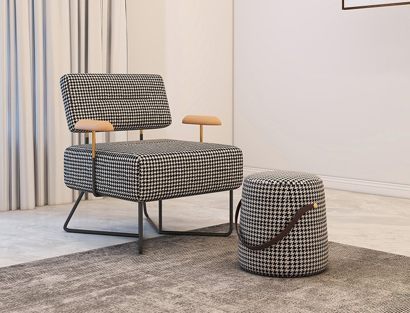 Nordic thousand-bird lattice single sofa chair light luxury extremely simple chair Bedroom living room lazy sand chair balcony lounge lounge chair Nordic thousand-bird lattice single sofa chair light luxury extremely simple chair Bedroom living room lazy sand chair balcony lounge lounge chair