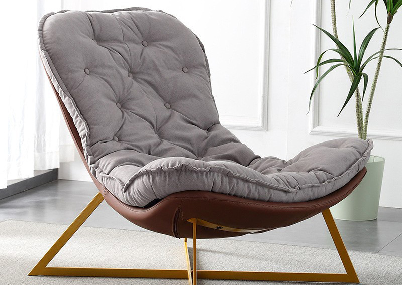 Nordic single sofa chair light luxury small apartment lazy recliner bedroom Creative living room balcony leisure single chair Nordic single sofa chair light luxury small apartment lazy recliner bedroom Creative living room balcony leisure single chair