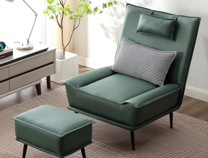 Light luxury lazy sofa chair Living room bedroom single sofa modern simple leisure Nordic adjustable balcony recliner