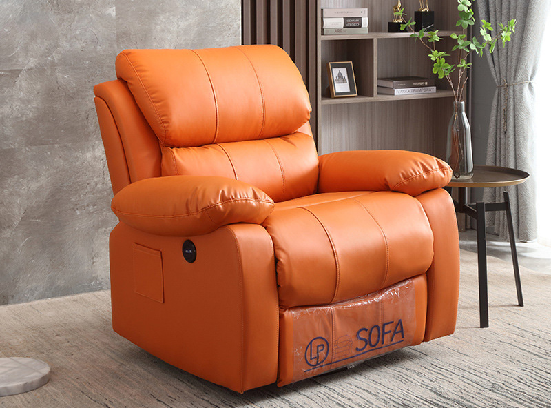First class space capsule light luxury sofa single Nappa leather technology cloth multi-functional electric couch lounger First class space capsule light luxury sofa single Nappa leather technology cloth multi-functional electric couch lounger