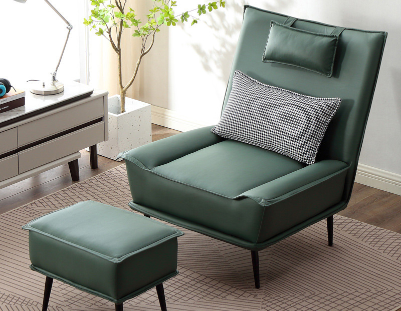 Light luxury lazy sofa chair Modern simple single sofa leisure Nordic adjustable balcony recliner Light luxury lazy sofa chair Modern simple single sofa leisure Nordic adjustable balcony recliner