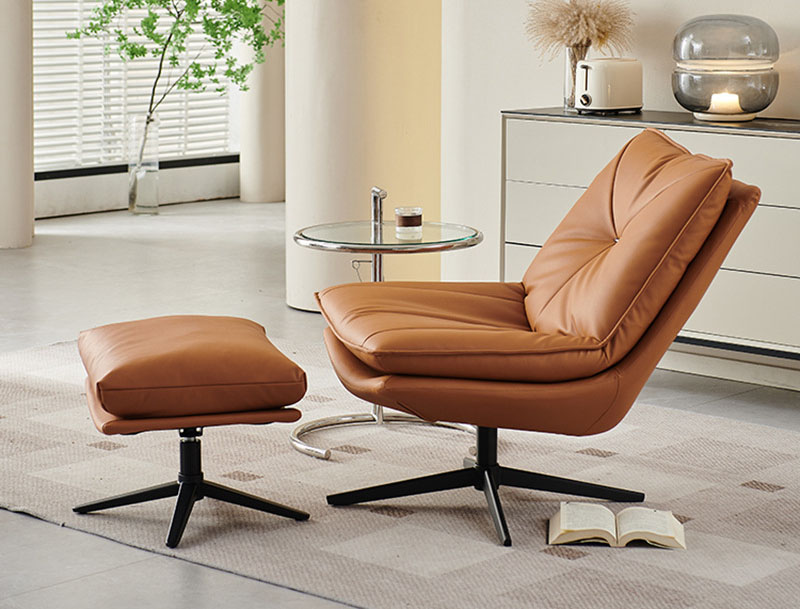 Simple casual sofa chair Swivel leather comfortable single chair Removable Tiger chair Simple casual sofa chair Swivel leather comfortable single chair Removable Tiger chair