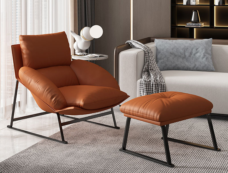 Modern simple lazy sofa Nordic single sofa chair light luxury lounge chair Italian balcony lounge chair Modern simple lazy sofa Nordic single sofa chair light luxury lounge chair Italian balcony lounge chair