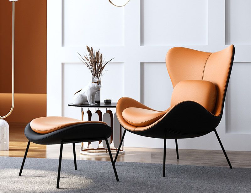 Nordic balcony leisure chair Italian technology cloth single chair light luxury single sofa chair minimalist snail chair Nordic balcony leisure chair Italian technology cloth single chair light luxury single sofa chair minimalist snail chair