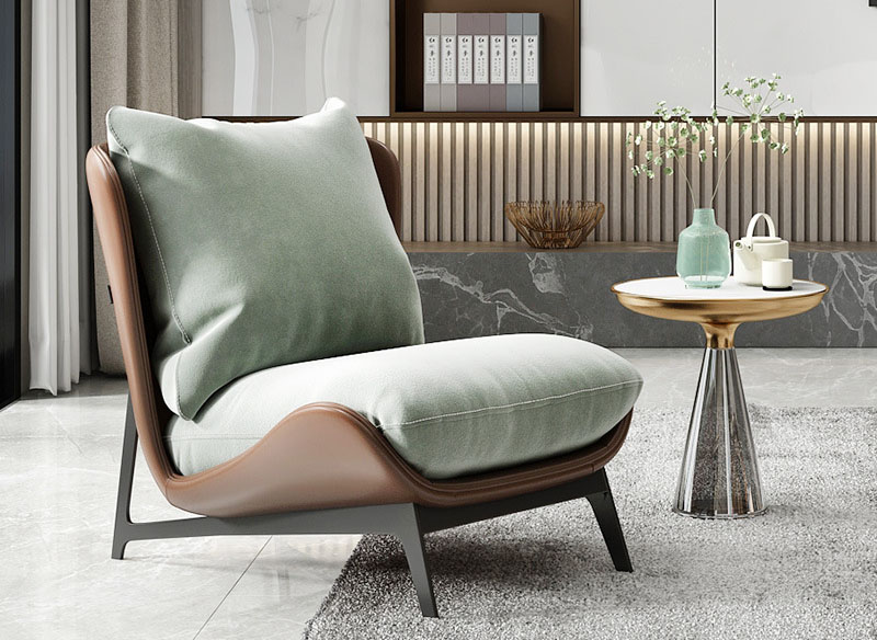 Single sofa chair fabric light luxury minimalist Nordic doll cotton shaped leisure chair Single sofa chair fabric light luxury minimalist Nordic doll cotton shaped leisure chair