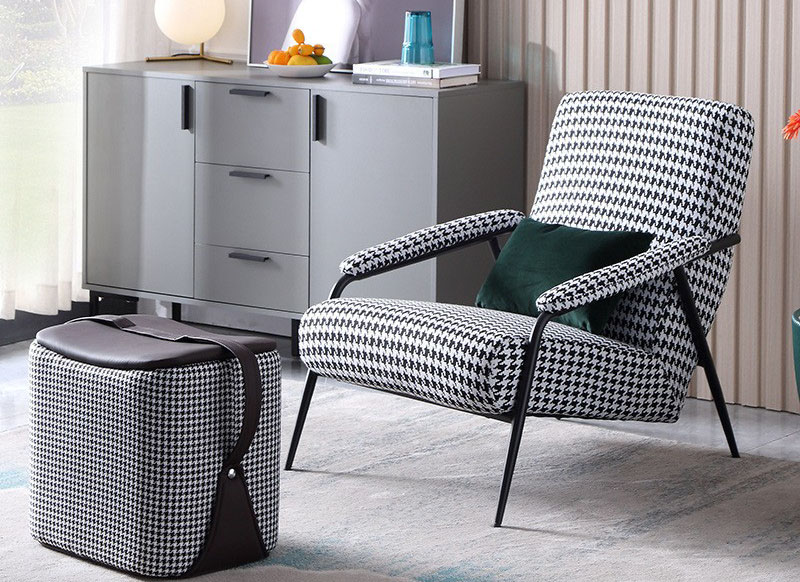 Light luxury sofa chair Single living room high back recliner chair Nordic modern simple balcony chair Light luxury sofa chair Single living room high back recliner chair Nordic modern simple balcony chair